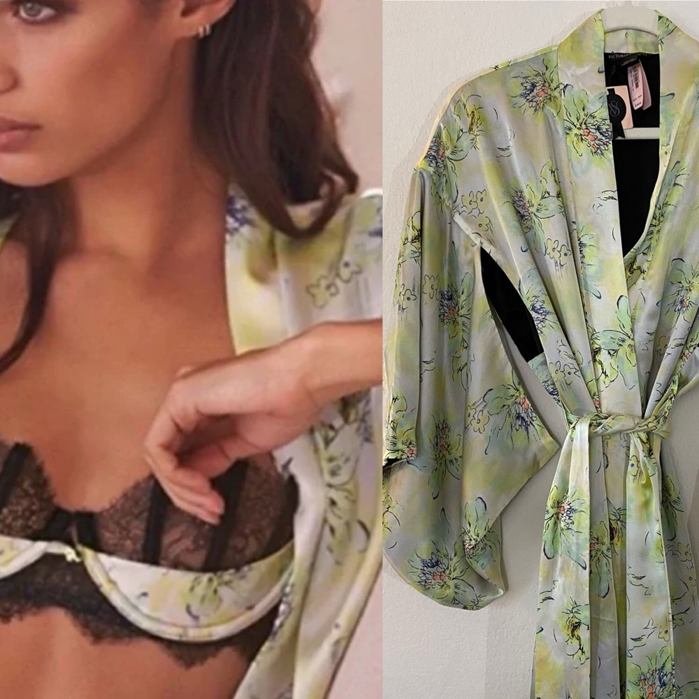 VICTORIA’S SECRET | NWT Special Edition 100% Silk Treasure Island Kimono